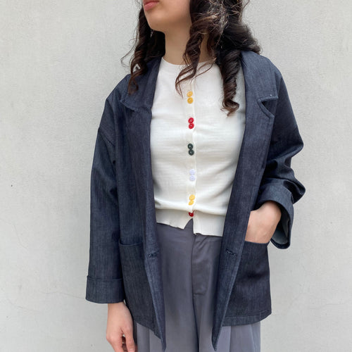 Abbinamento Blazer e Top bottoncini