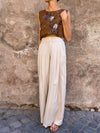 Abbinamento Pantalone lungo e Top corto
