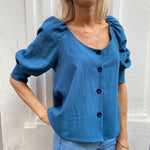 Puff sleeves blouse