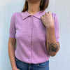 Top in maglia con bottoncini